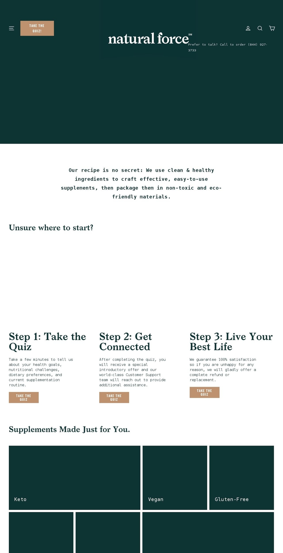 naturalforce.com shopify website screenshot