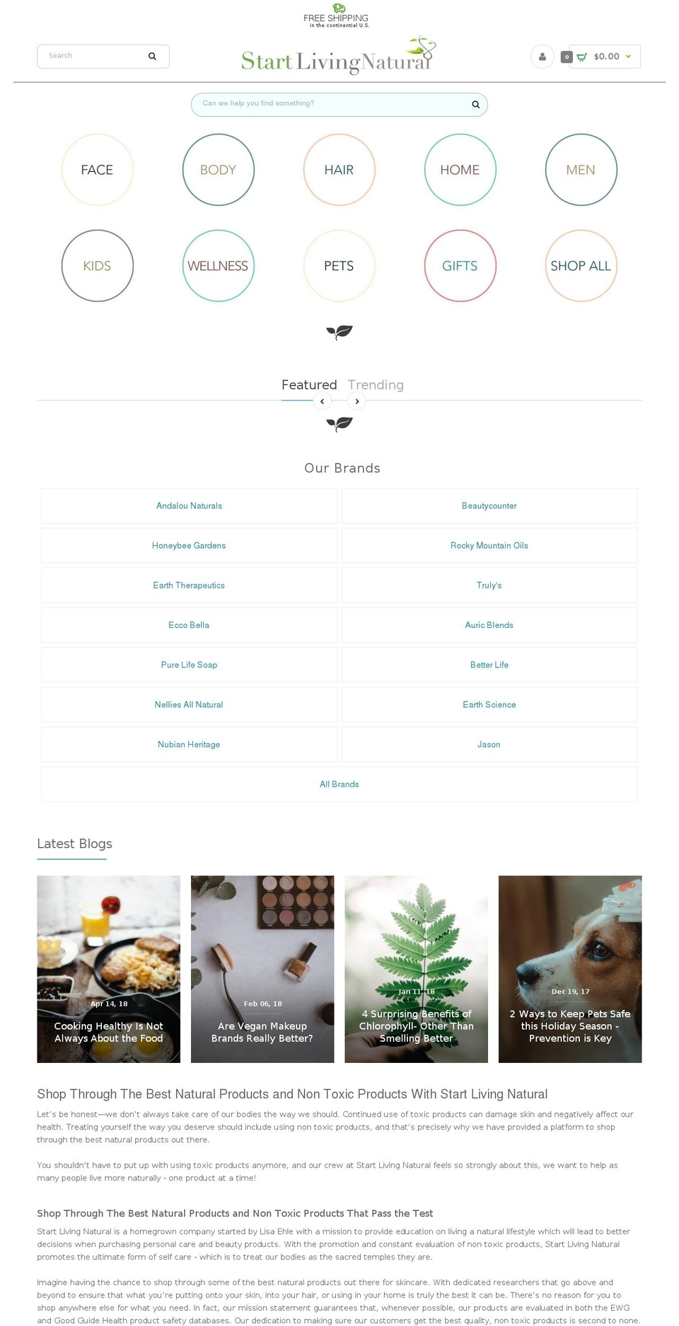 Start Living Natural v3.04 - Free Shipping Shopify theme site example naturalgiftsnow.com