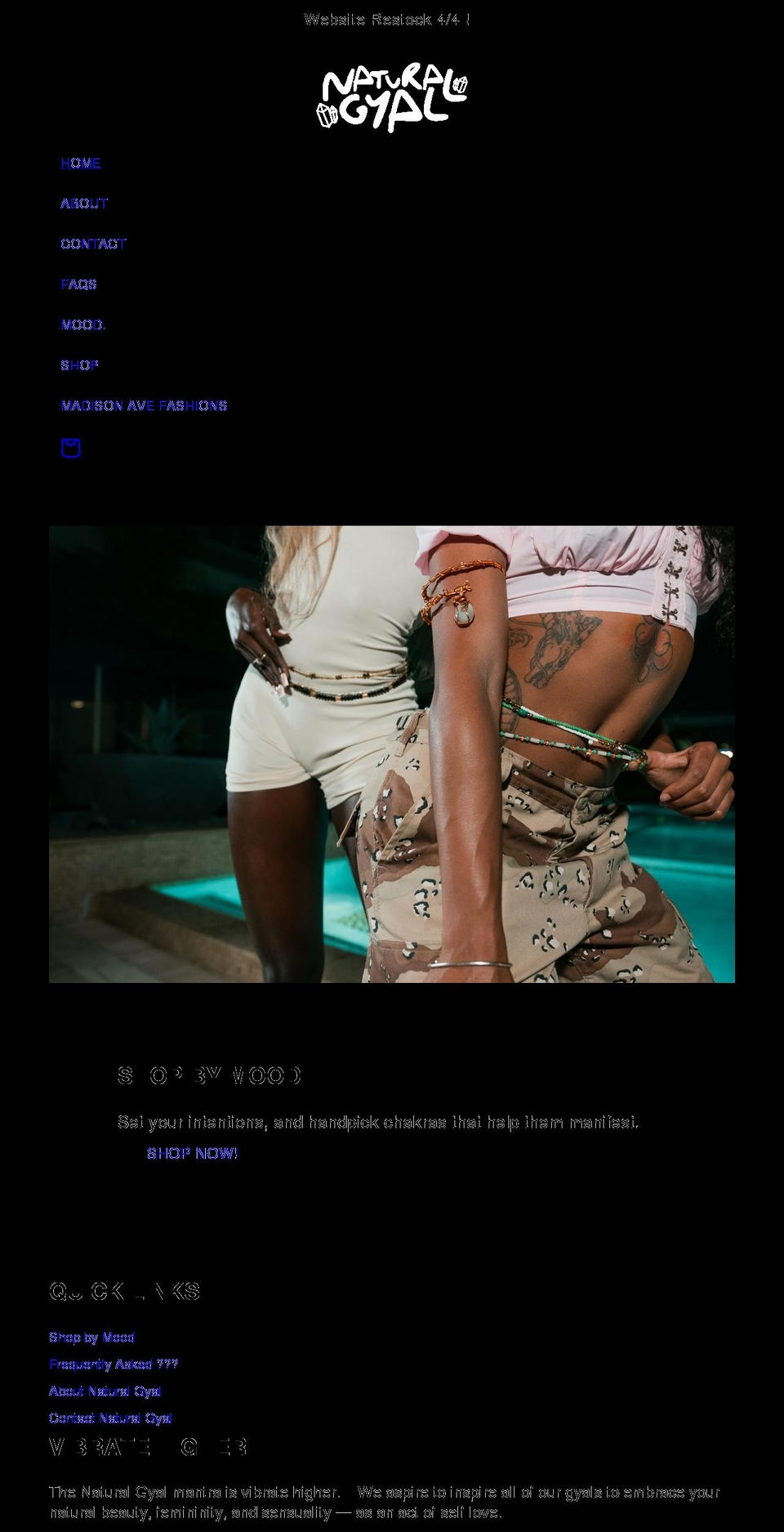 naturalgyal.com shopify website screenshot