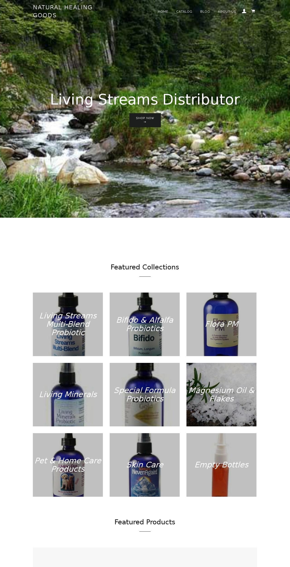 naturalhealinggoods.com — Shopify storefront screenshot