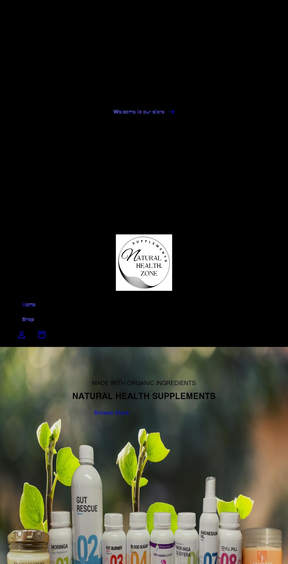 naturalhealth.zone shopify website screenshot