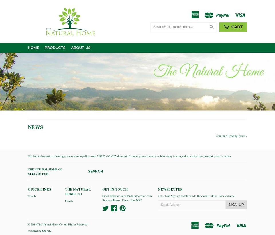 dsl-5-0-1 Shopify theme site example naturalhomeco.com