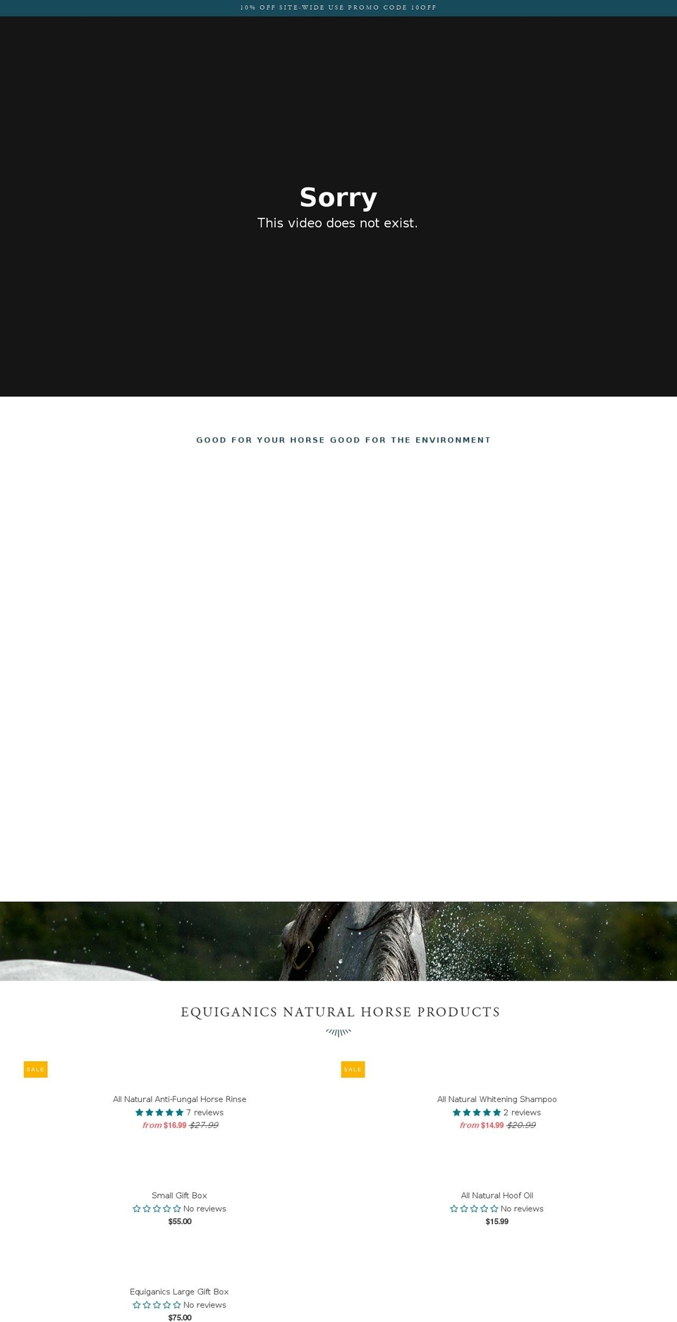 naturalhorsewash.com shopify website screenshot