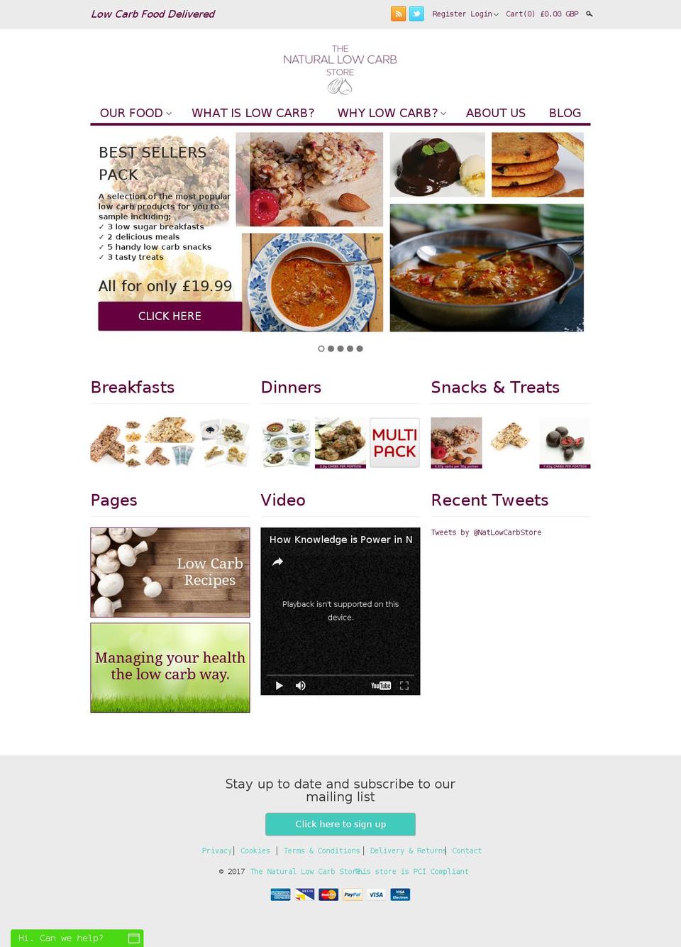 Clean v2.5.6 Jan 2017 Shopify theme site example naturallowcarbstore.com