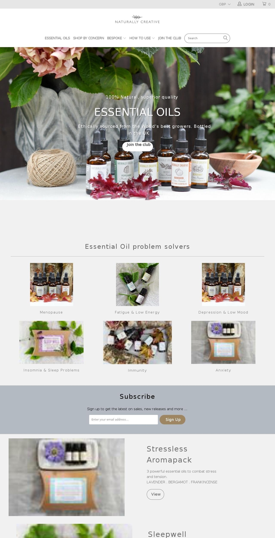 naturally-creative.com — Shopify storefront screenshot