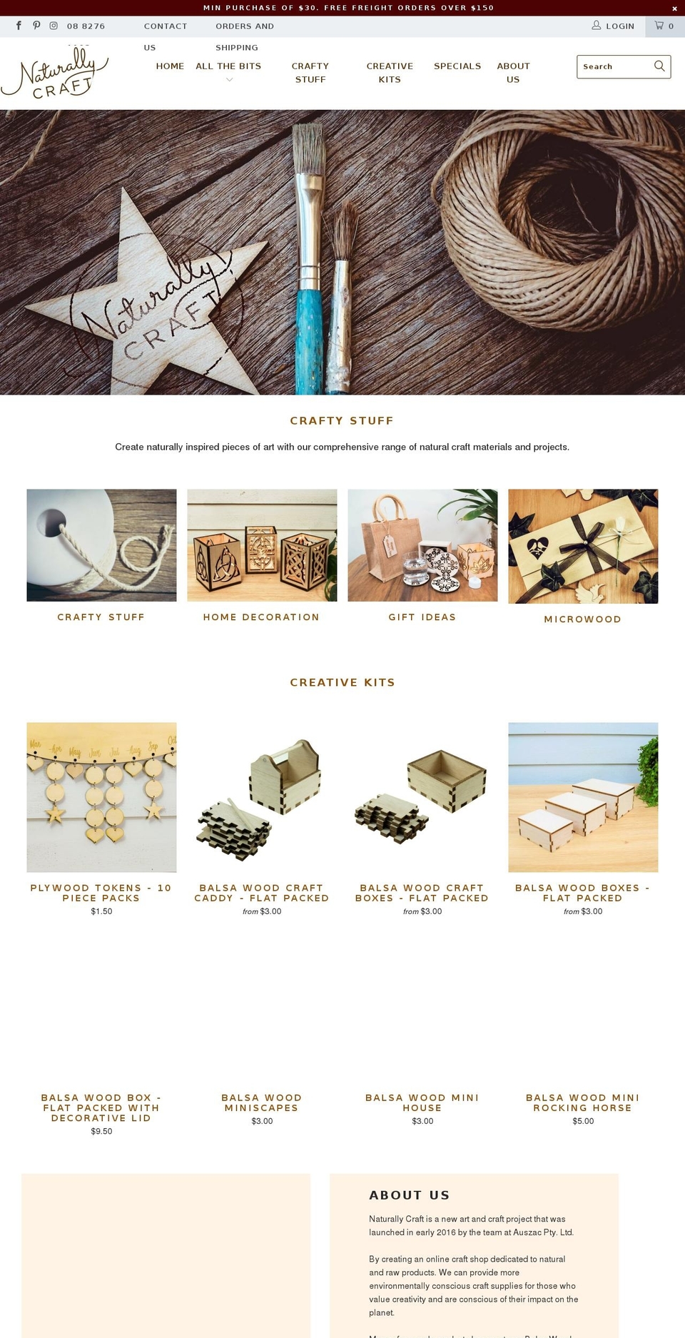 THF-DEV Shopify theme site example naturallycraft.com