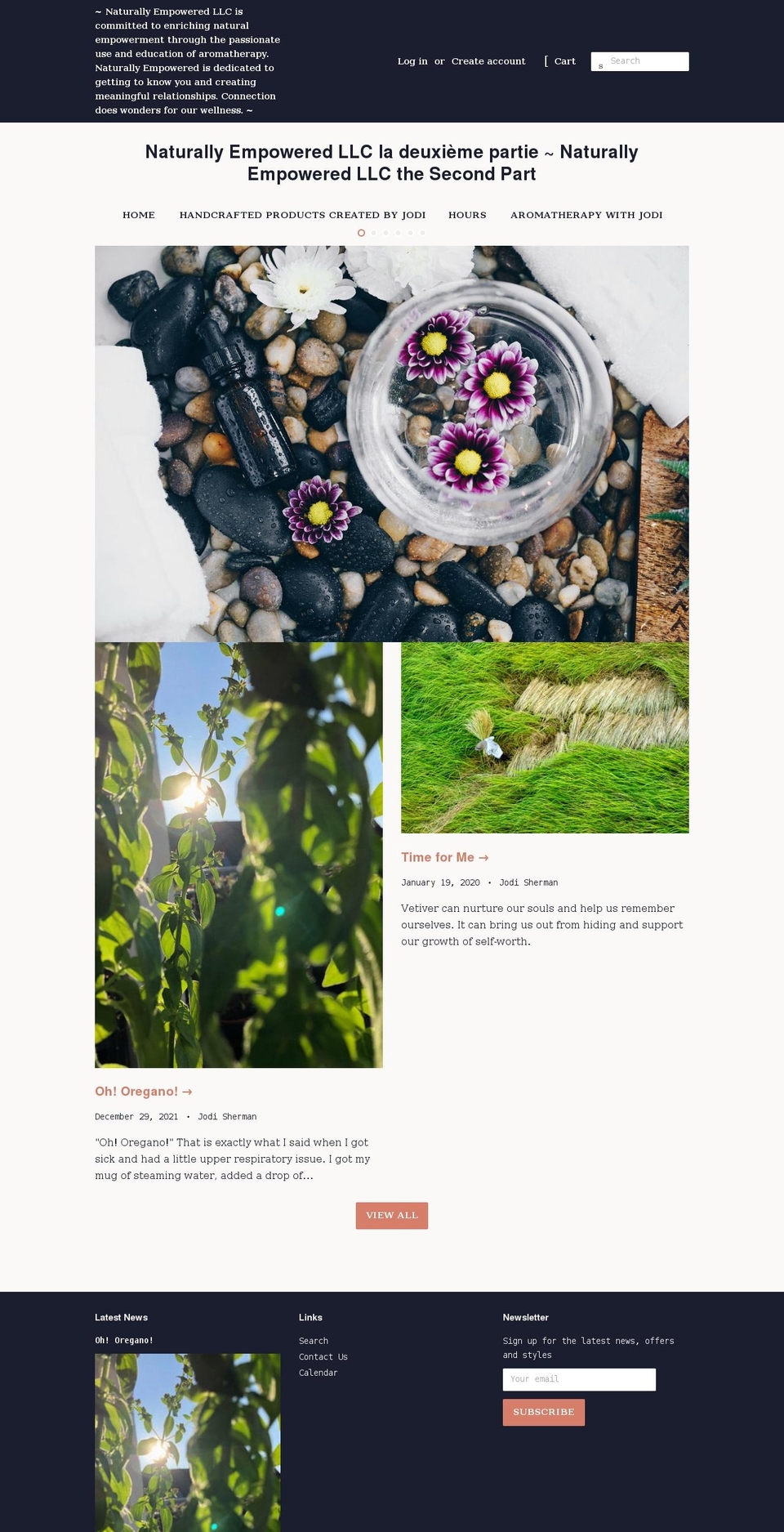 naturallyempowered.net shopify website screenshot