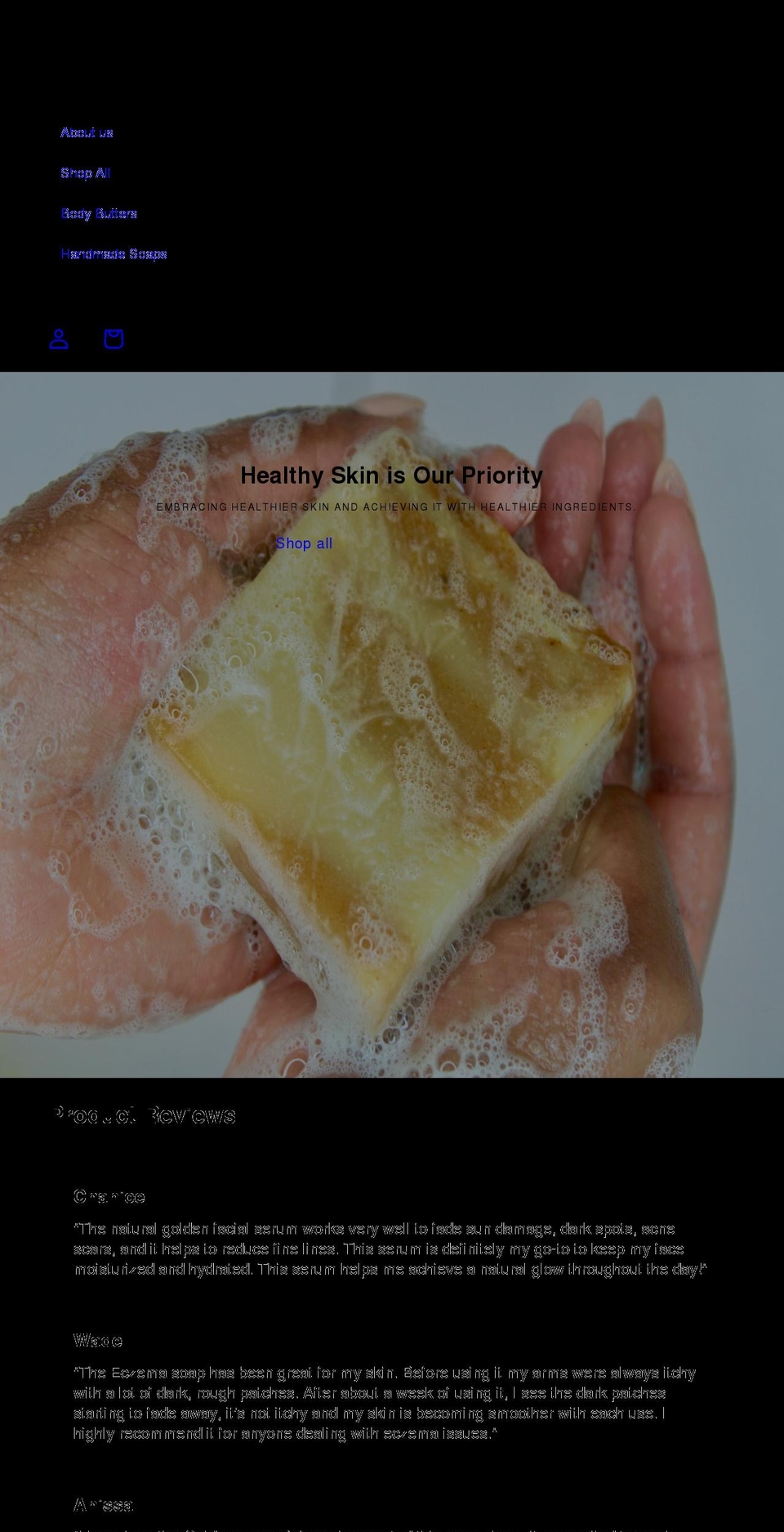 naturallygoldenskin.com shopify website screenshot