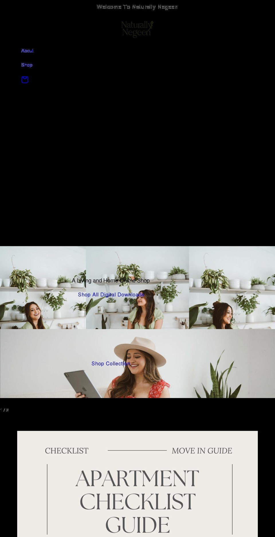 naturallynegeen.com shopify website screenshot