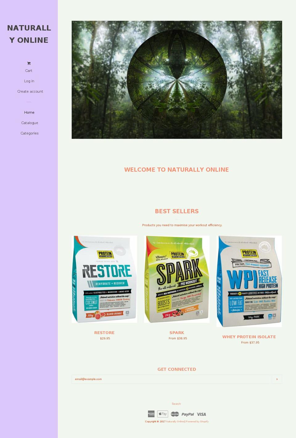 naturallyonline.com.au shopify website screenshot