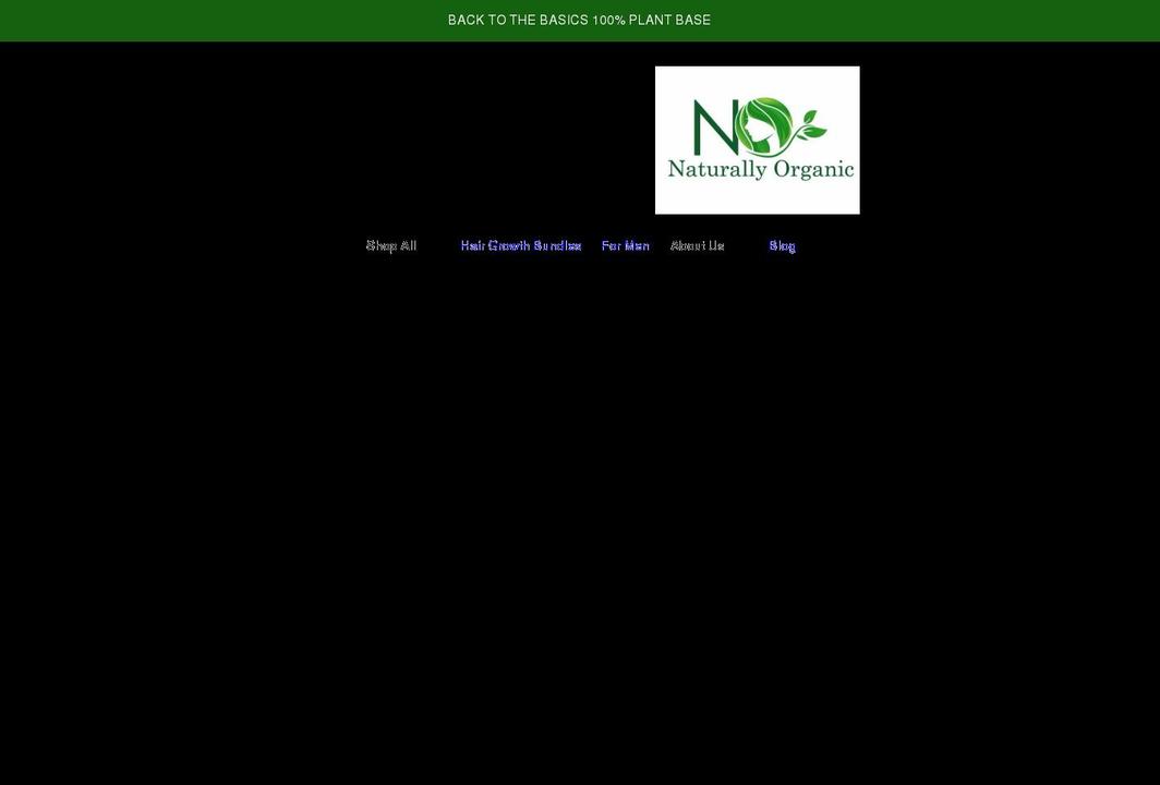 naturallyorganichairgrowth.com shopify website screenshot