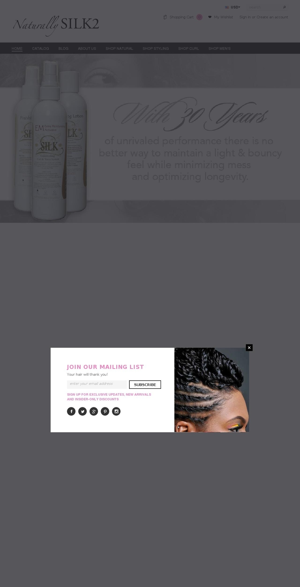 naturallysilk2.com shopify website screenshot