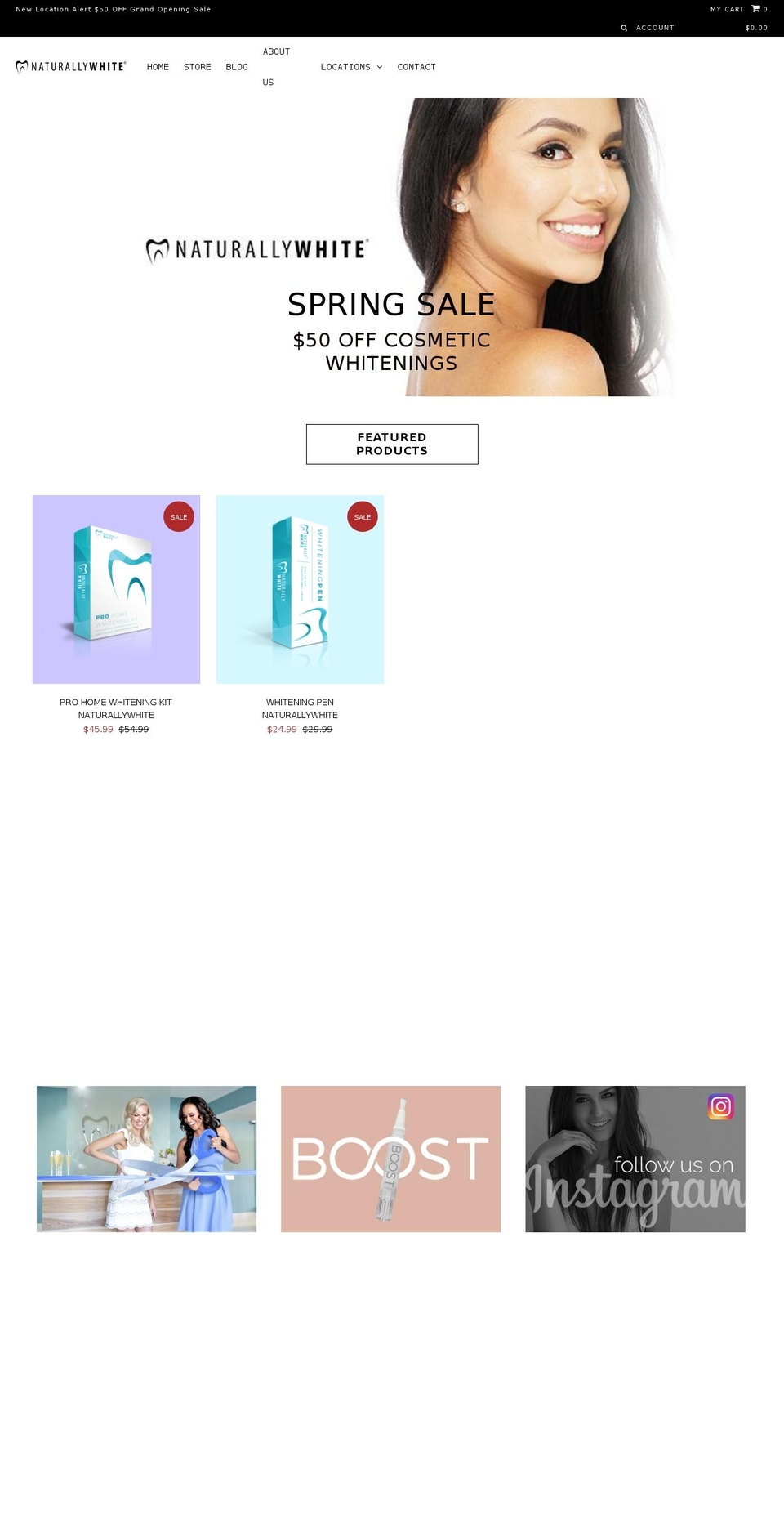naturallywhite-merchants.com shopify website screenshot
