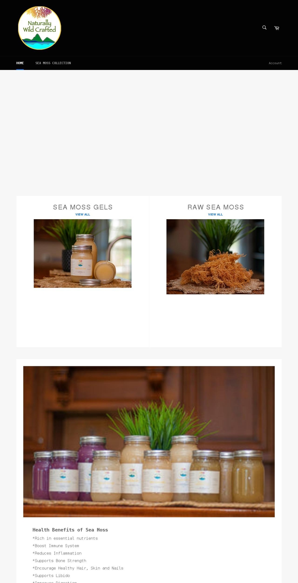 naturallywildcrafted.net shopify website screenshot