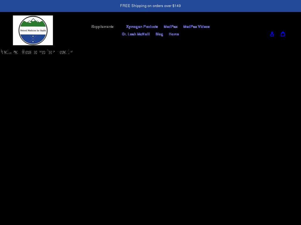 naturalmedicineforhealth.com shopify website screenshot