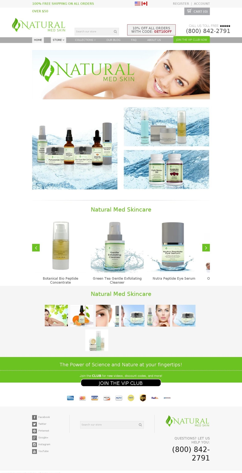 naturalmedskin.com shopify website screenshot