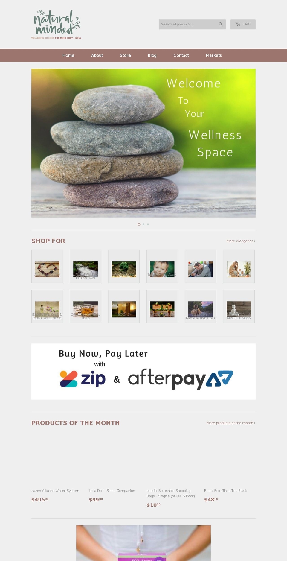naturalminded.com — Shopify storefront screenshot