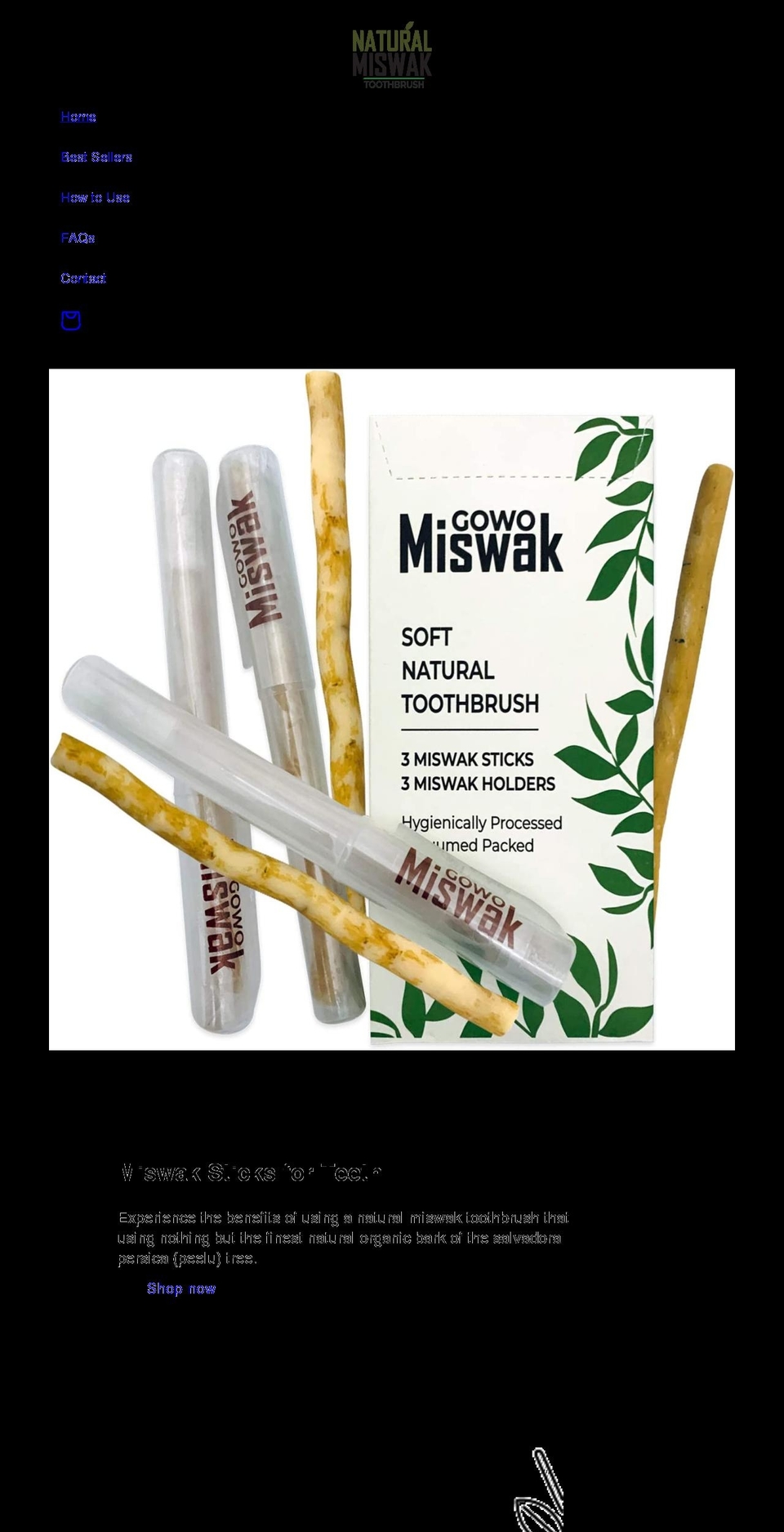 naturalmiswak.com shopify website screenshot