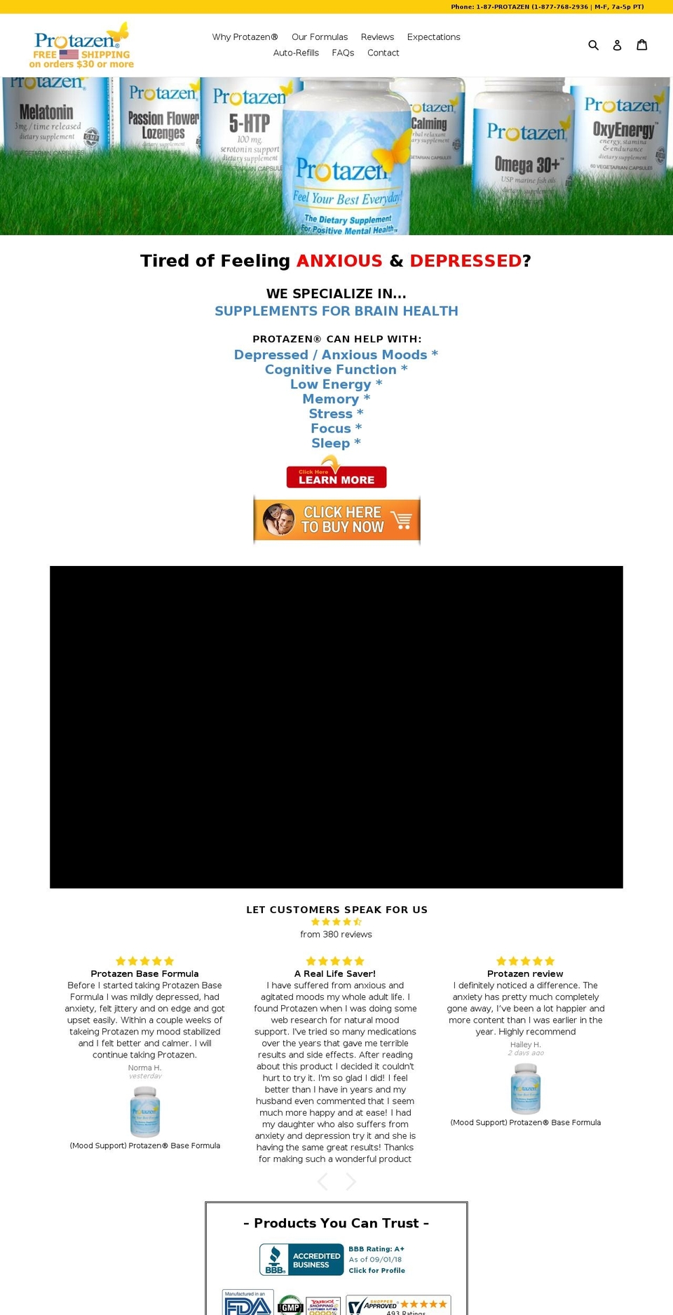 naturalmoodsupport.com — Shopify storefront screenshot