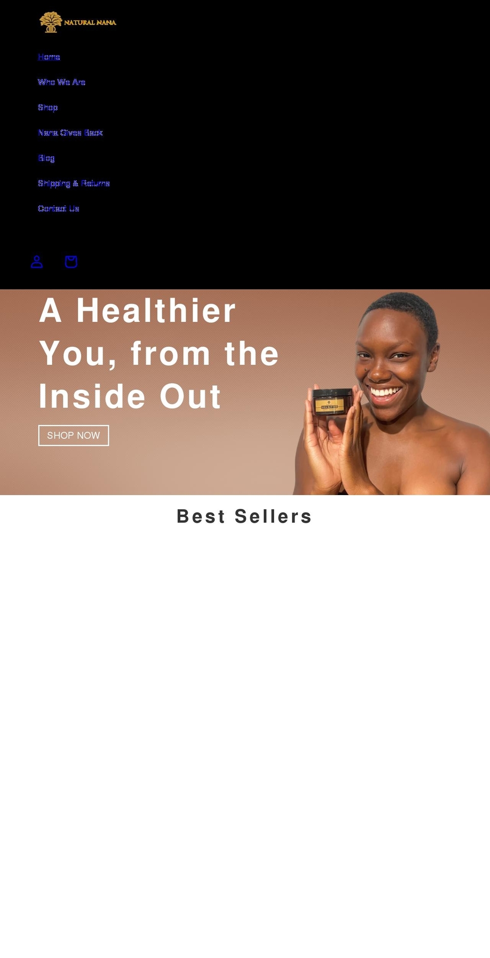 naturalnanaco.com shopify website screenshot