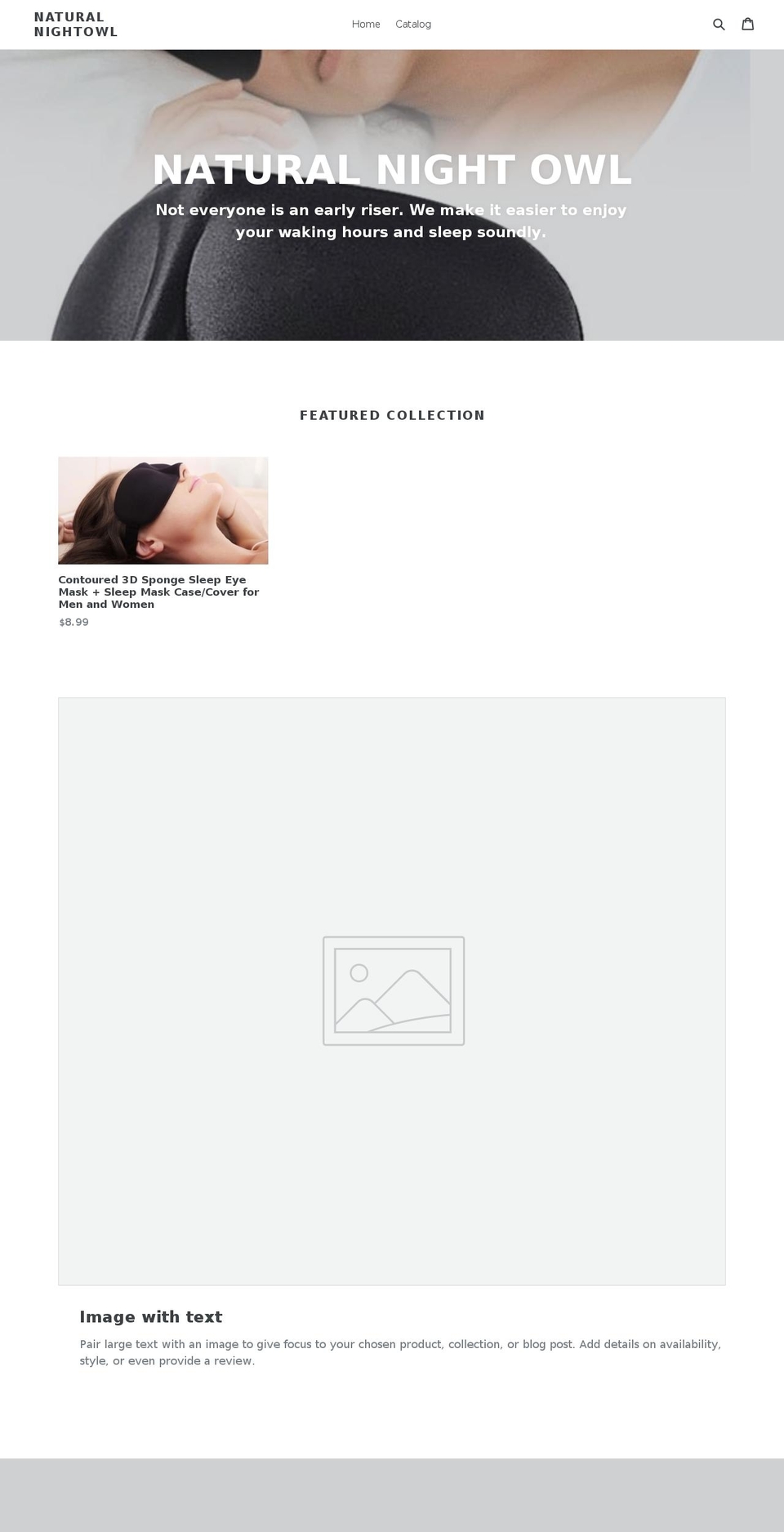 naturalnightowl.com shopify website screenshot