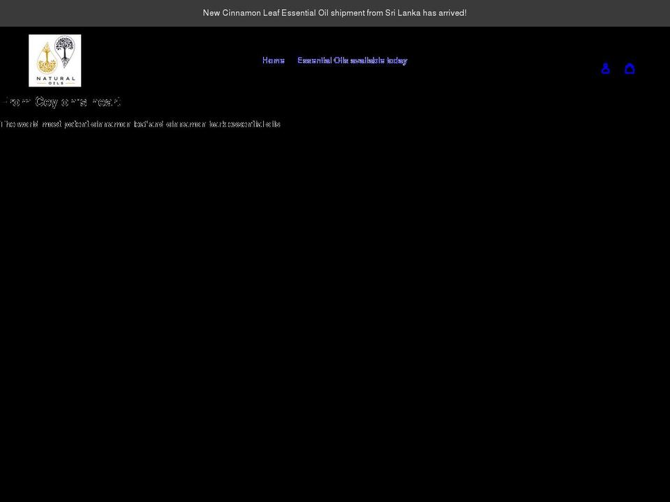 naturaloils.org shopify website screenshot