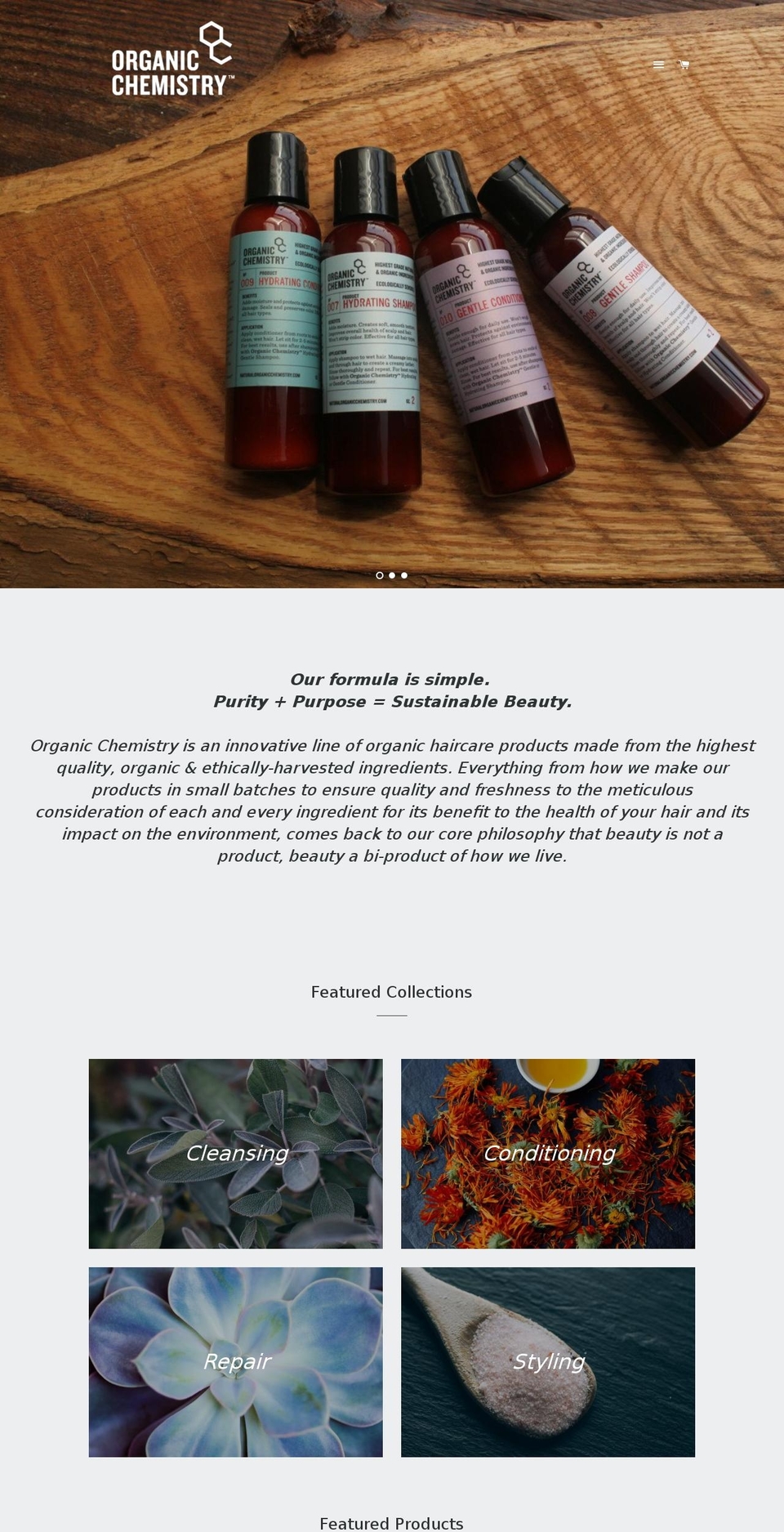 naturalorganicchemistry.com shopify website screenshot