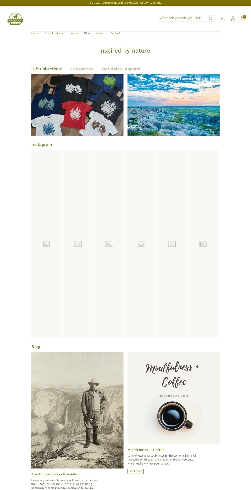 naturalox.com shopify website screenshot