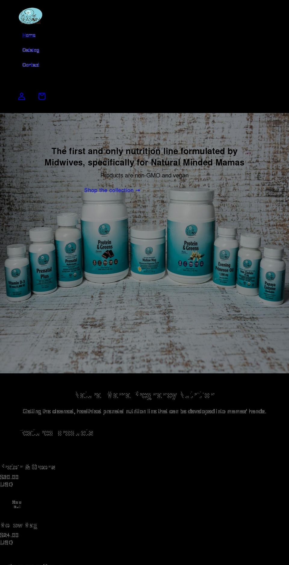 naturalprenatals.com shopify website screenshot