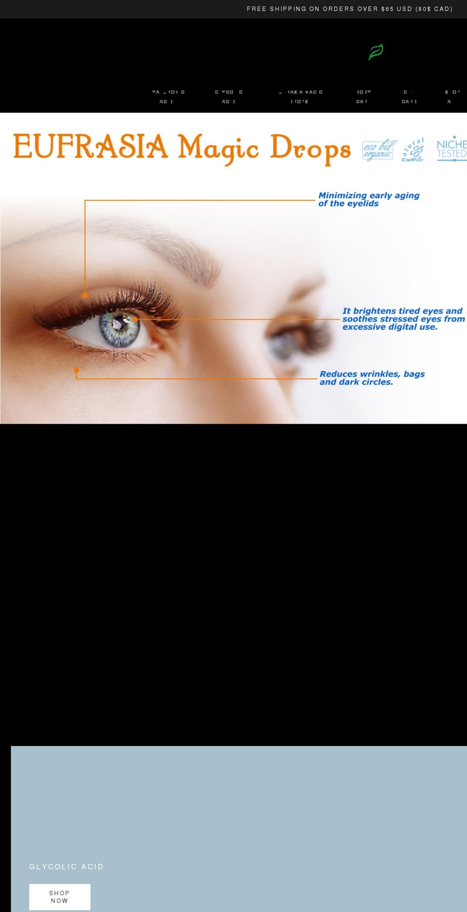 naturalpurebeauty.com shopify website screenshot