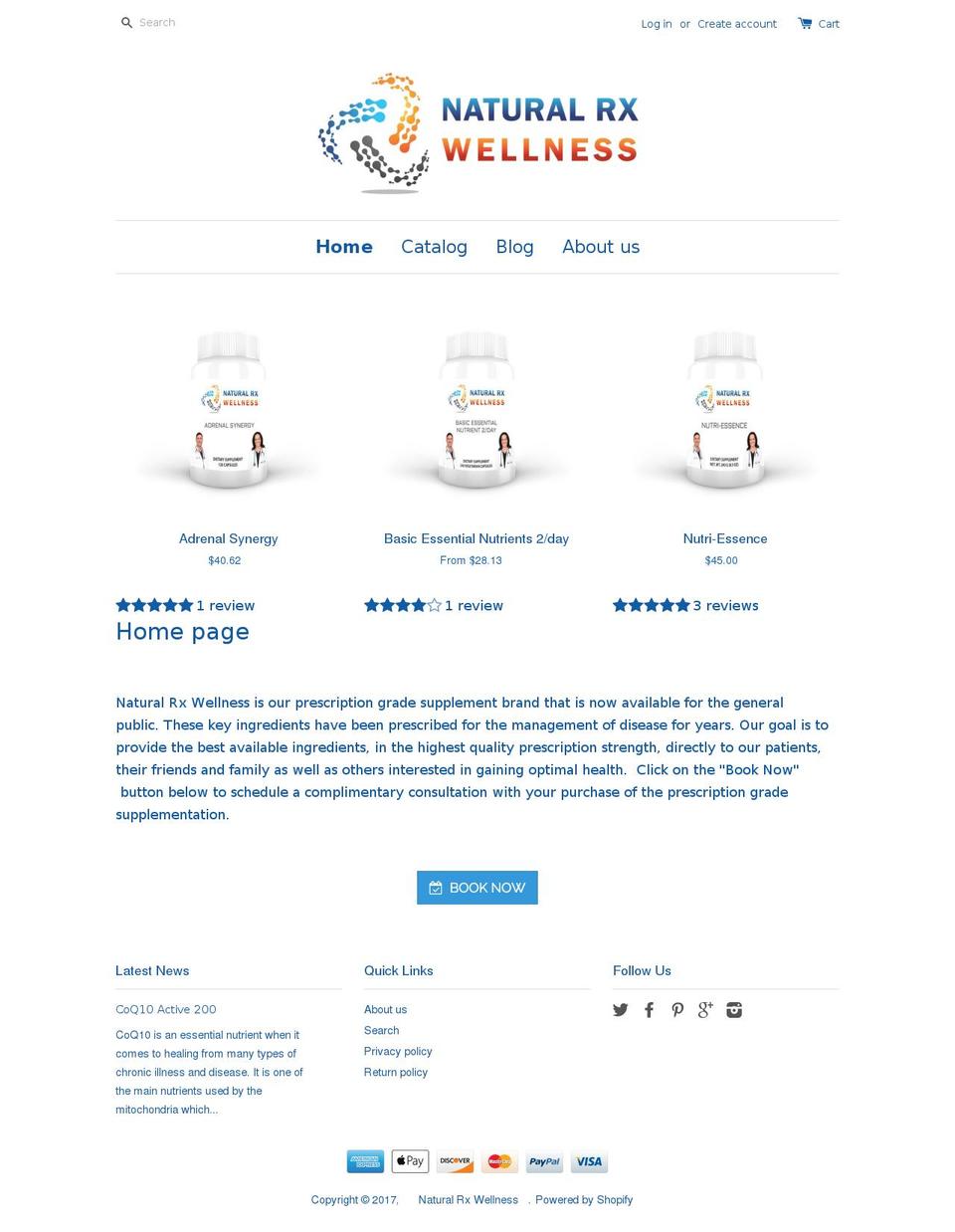 naturalrxwellness.info shopify website screenshot