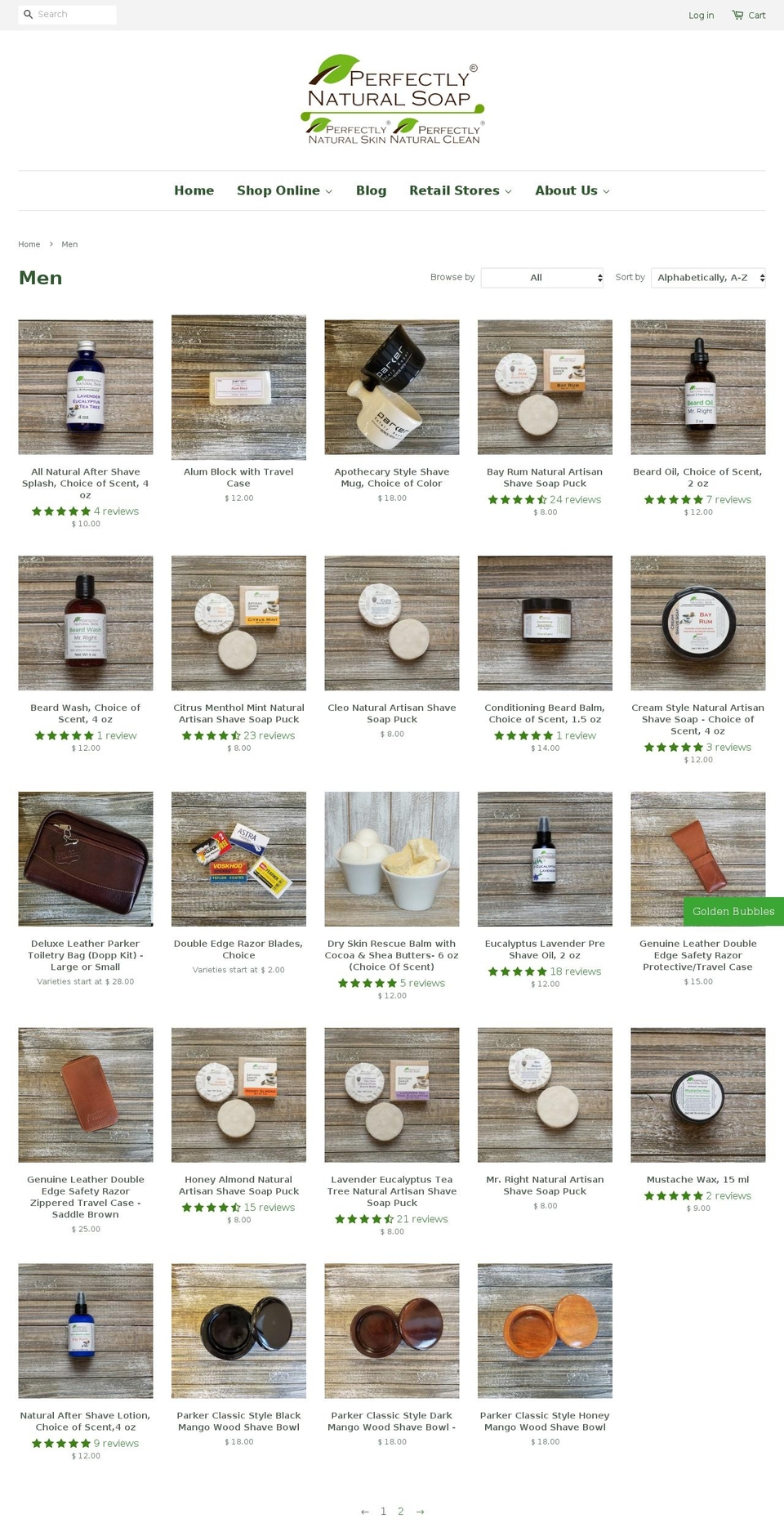naturalshavesoap.com — Shopify storefront screenshot