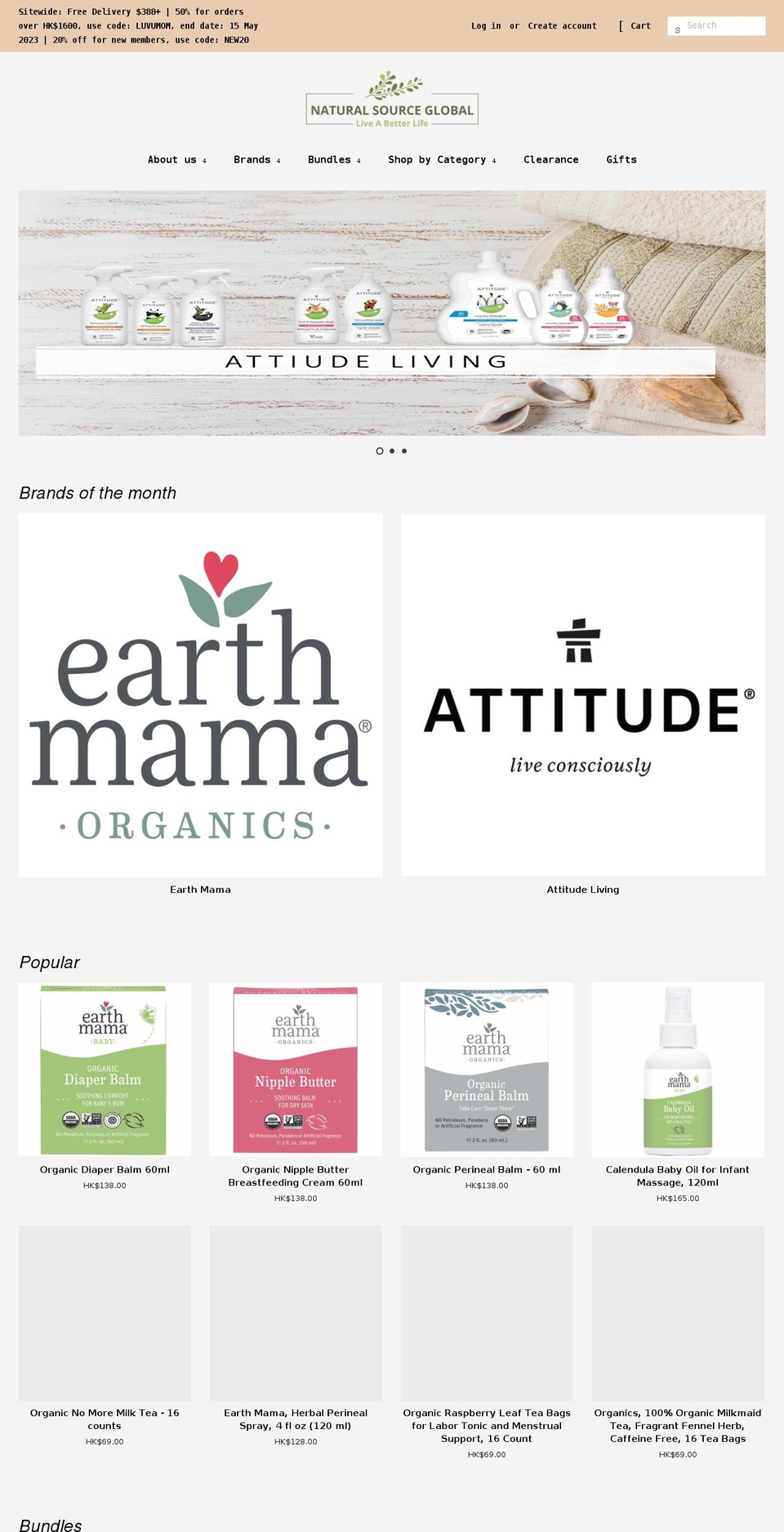 naturalsourceglobal.com shopify website screenshot