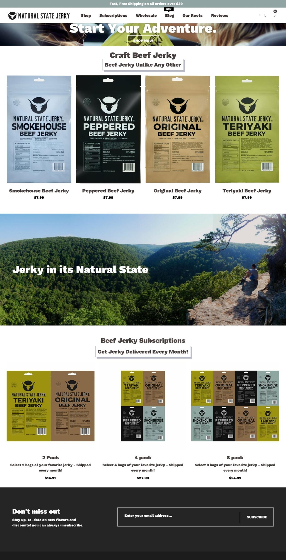 naturalstatejerky.com — Shopify storefront screenshot