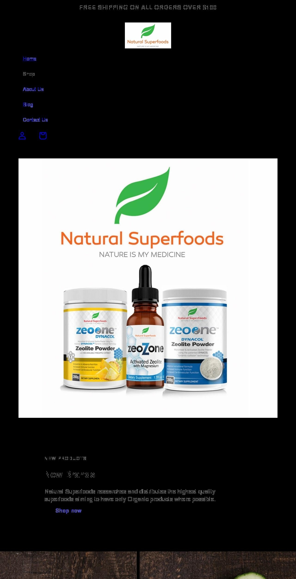 naturalsuperfoods.com.au shopify website screenshot
