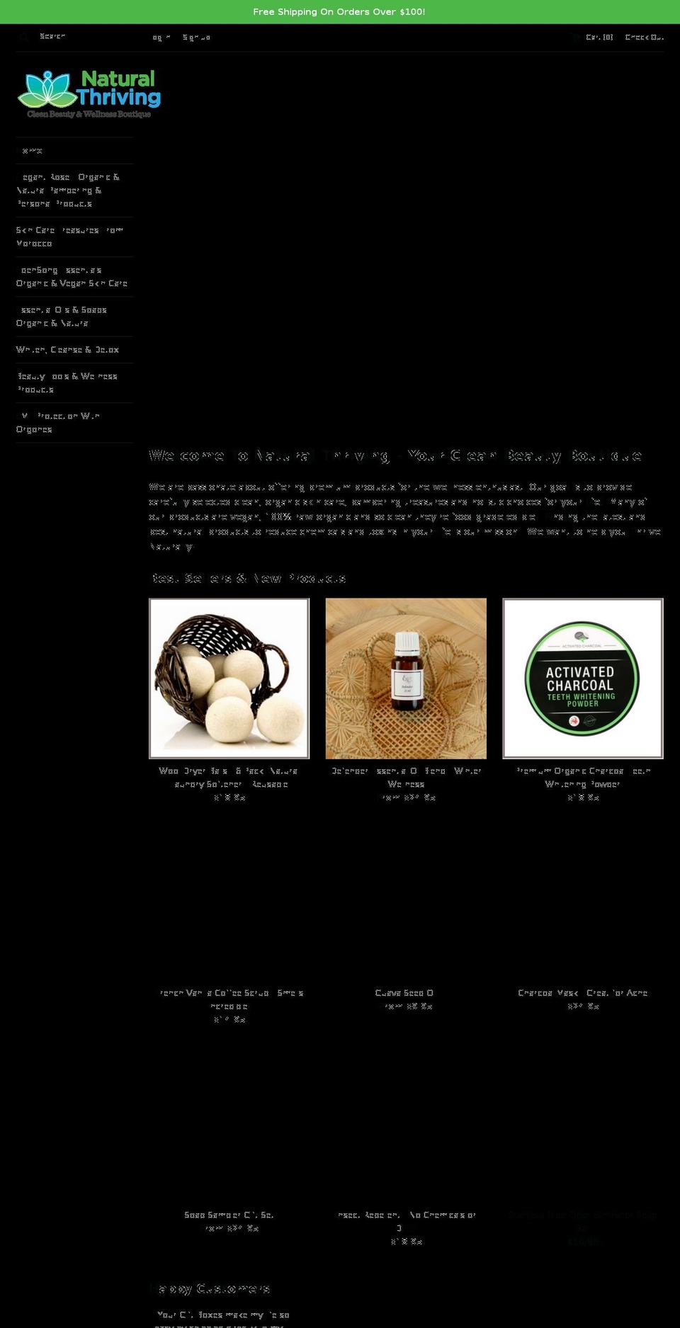 naturalthriving.com — Shopify storefront screenshot
