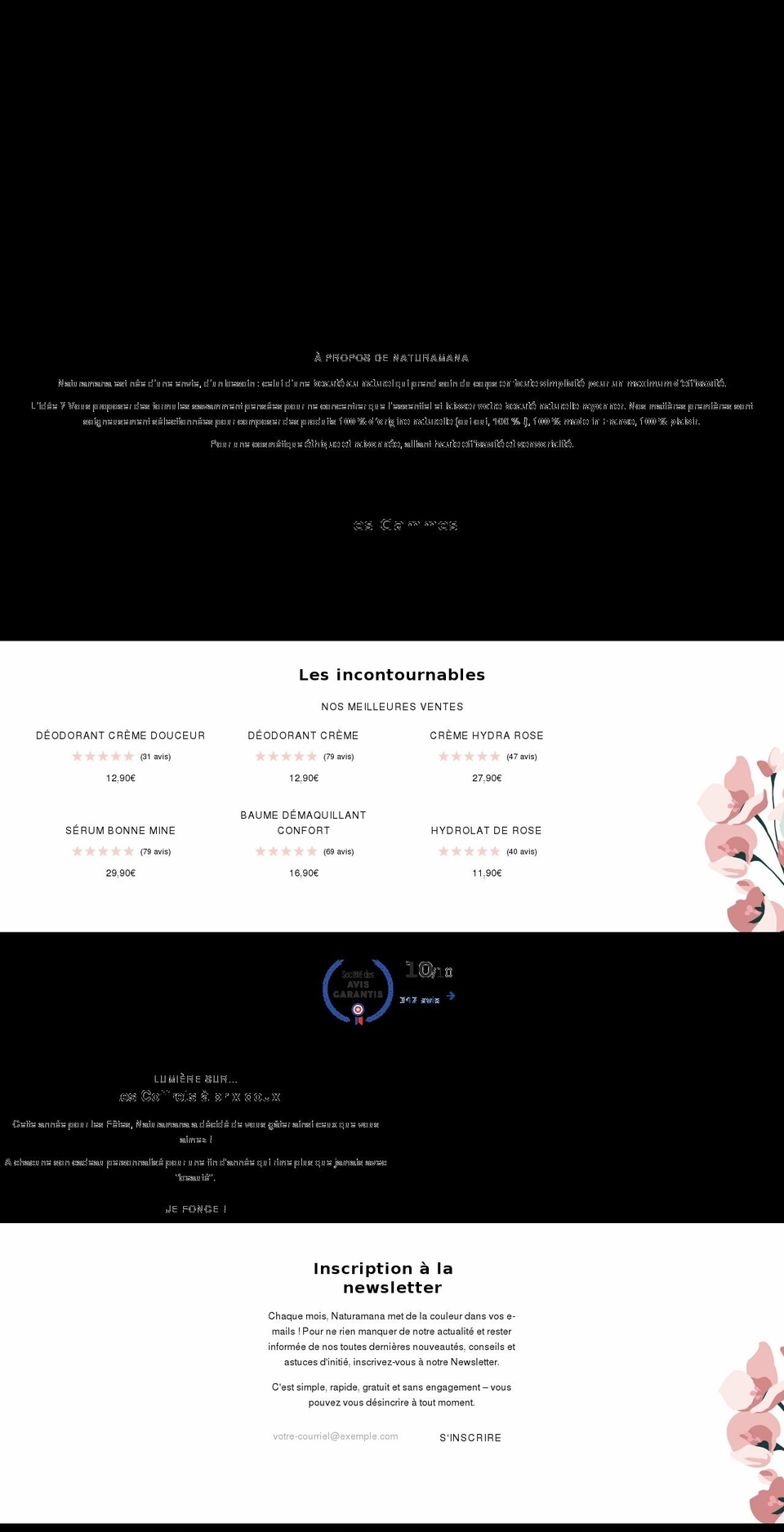 naturamana.com shopify website screenshot