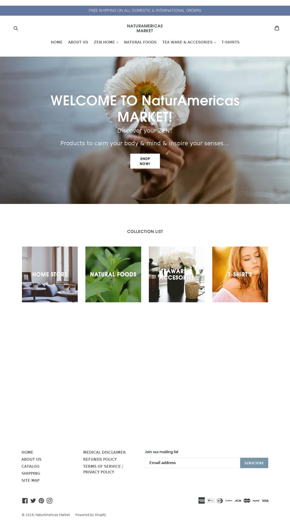 naturamericasmarket.com — Shopify storefront screenshot