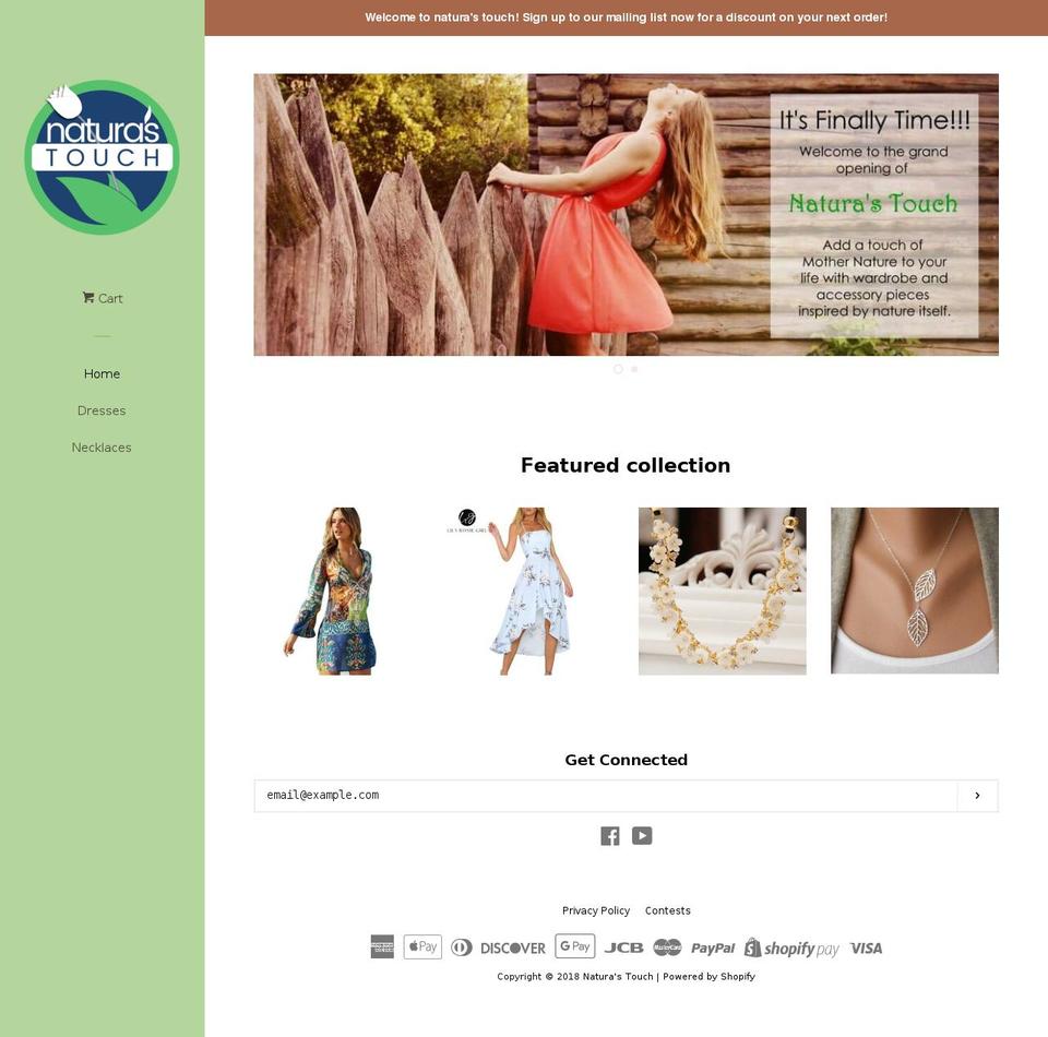 naturastouch.com — Shopify storefront screenshot
