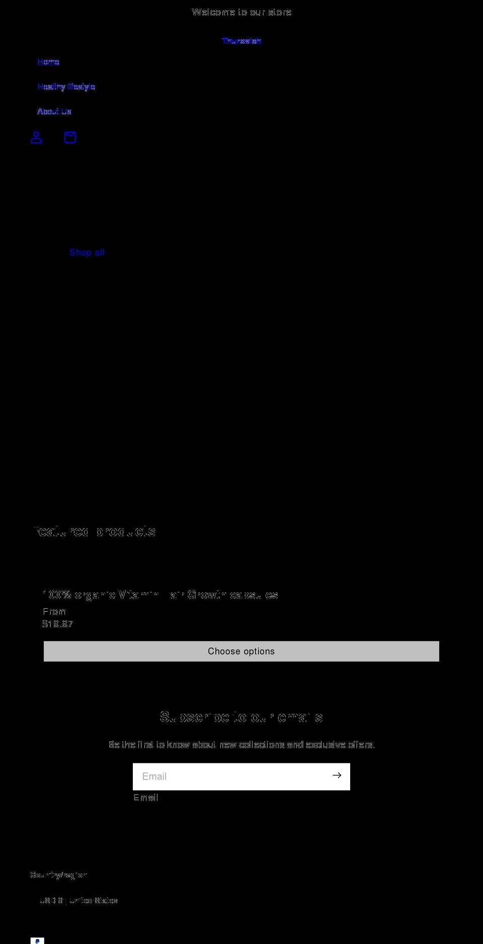 naturayouth.com shopify website screenshot
