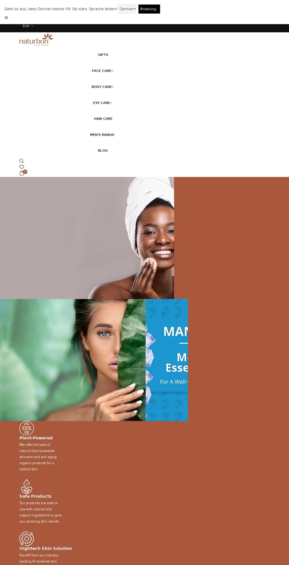 naturbon.shop shopify website screenshot