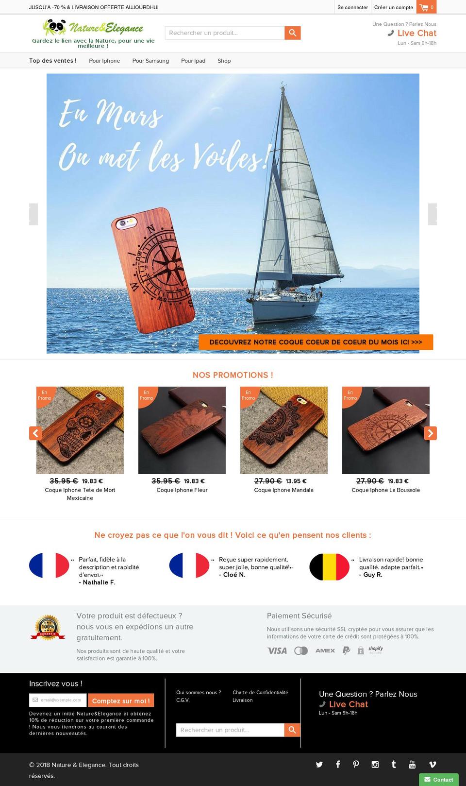 nature-et-elegance.com — Shopify storefront screenshot