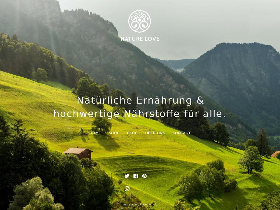 nature-love.de shopify website screenshot