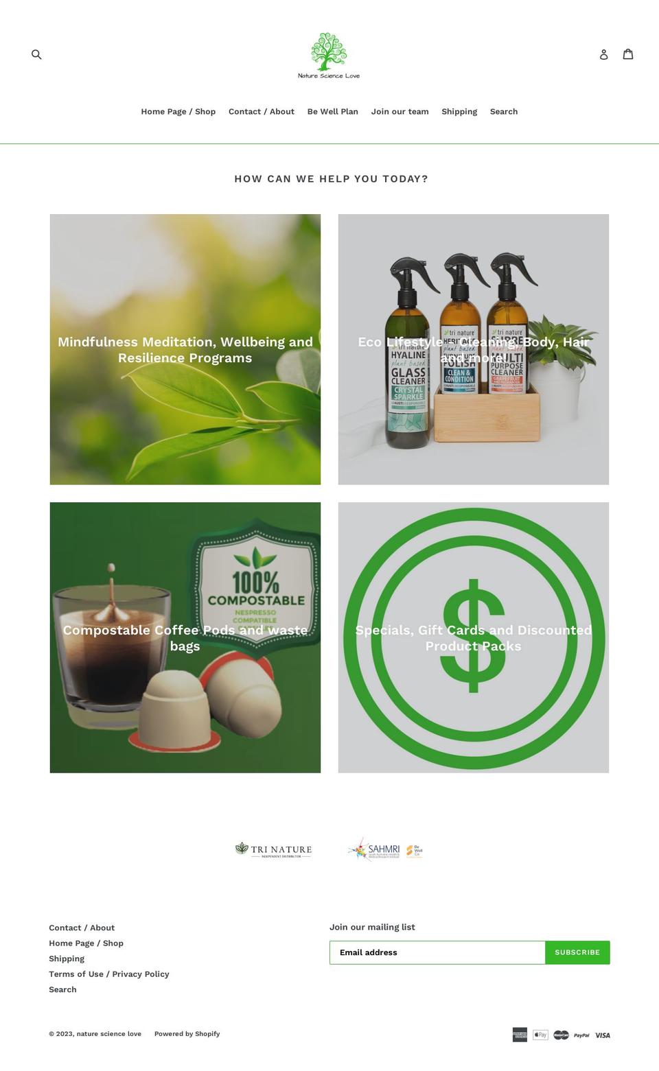 nature-science-love.com — Shopify storefront screenshot