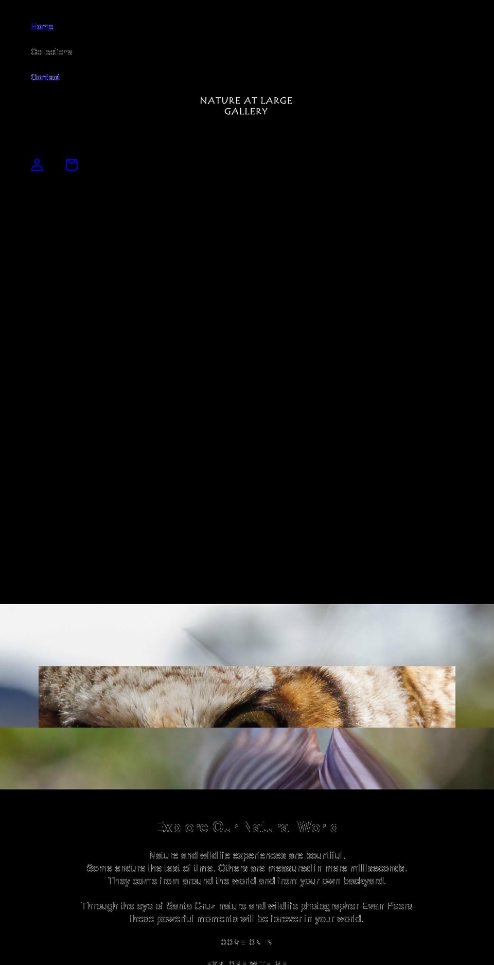 natureatlarge.com shopify website screenshot
