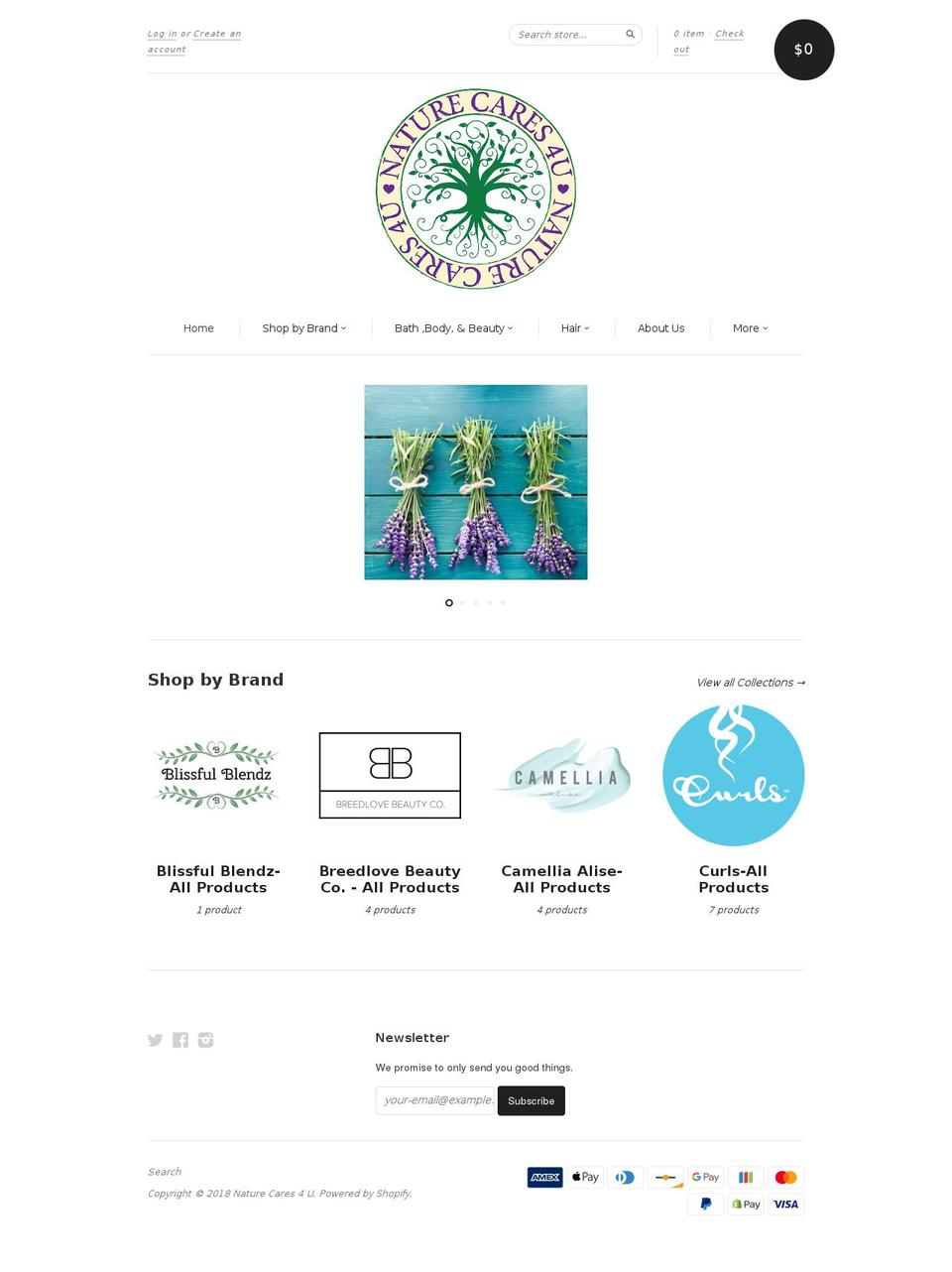 naturecares4u.com — Shopify storefront screenshot
