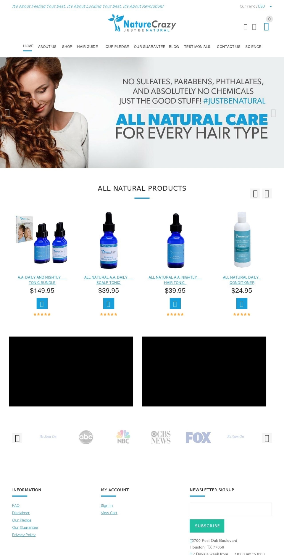 yuvraj jain development Shopify theme site example naturecrazy.com