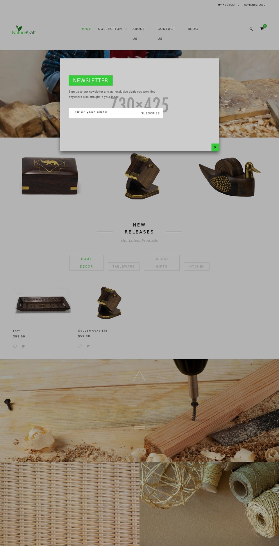 bazien-layout-1 Shopify theme site example naturekraft.us