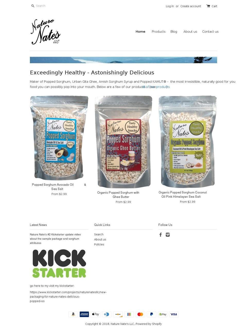 naturenatesllc.com — Shopify storefront screenshot