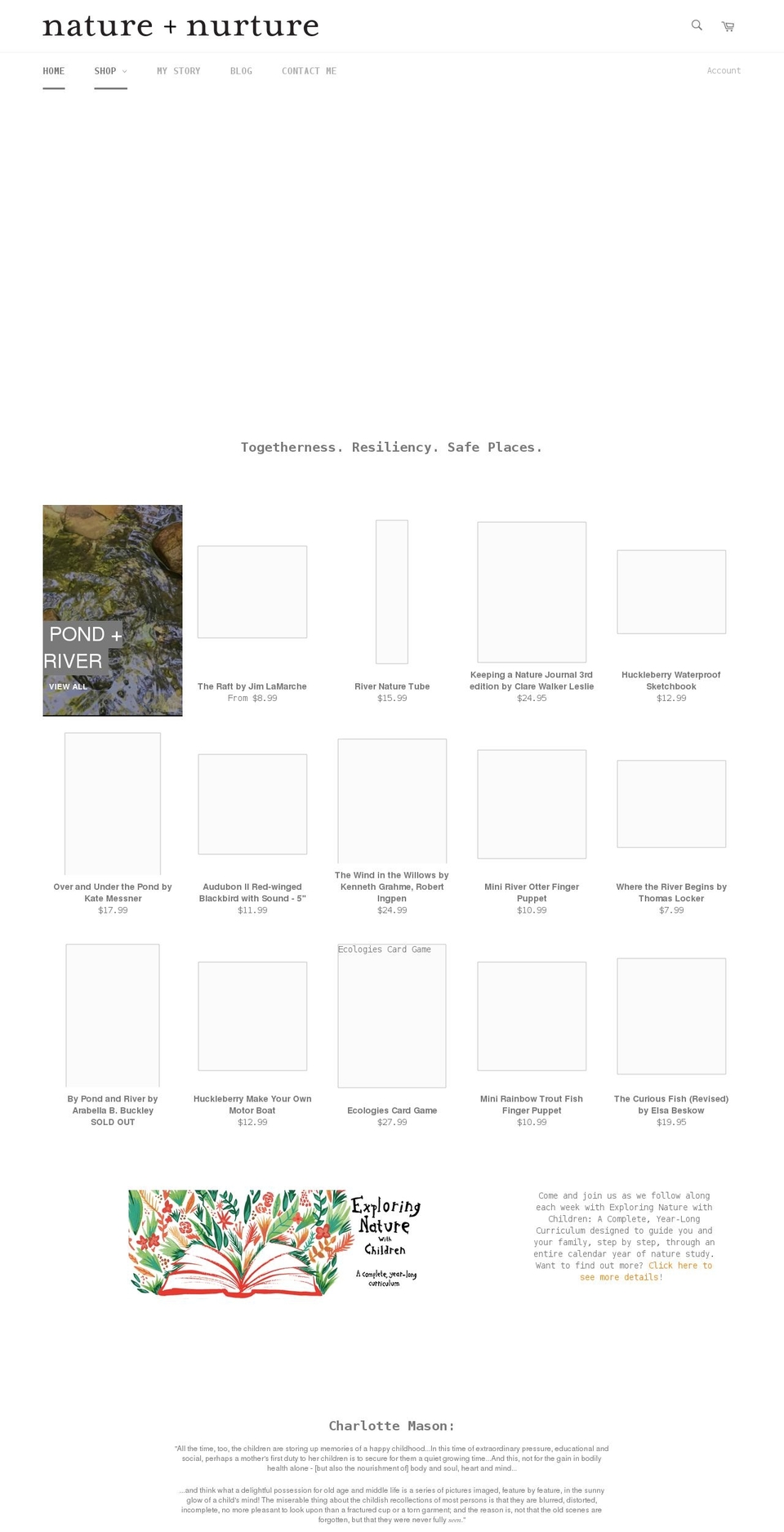 naturenurture.shop shopify website screenshot
